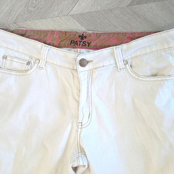 Patsy AMO Emilia 61 White Denim Jeans, Size33/32 - Picture 2 of 8